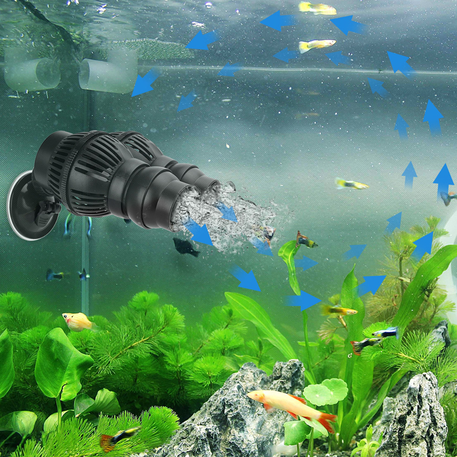 Powerhead Circulation Pump - 6000L/H Aquarium Wave Maker Fish Tank