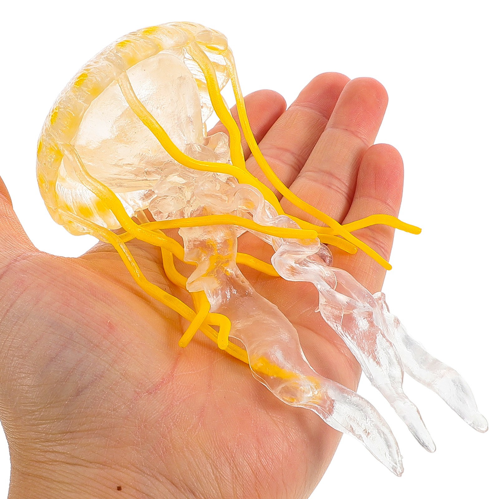 Aquarium Fish Yellow - Realistic Yellow Simulation Jellyfish for Aquarium