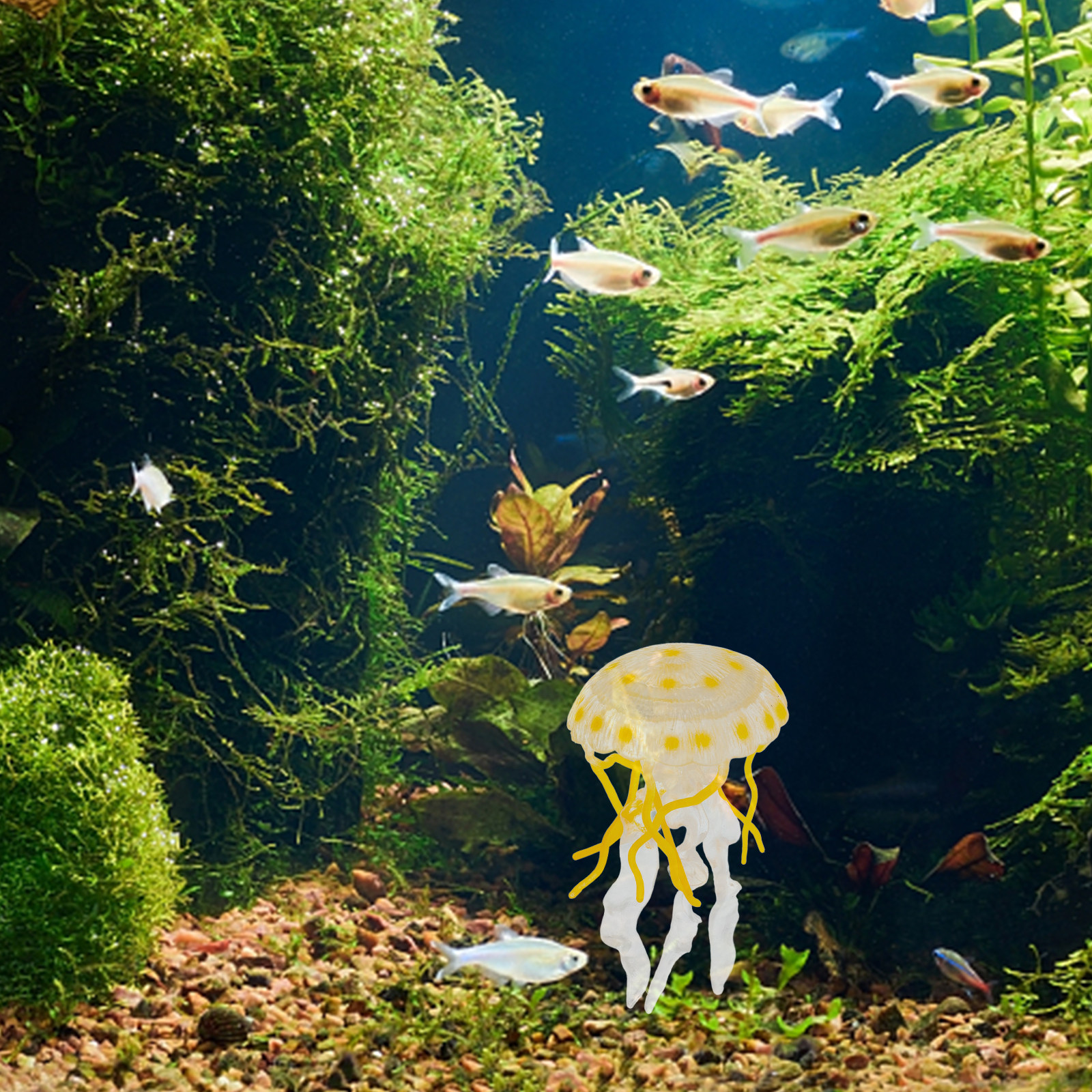 Realistic Jellyfish Simulation - Aquarium Fish Yellow reseña y precio