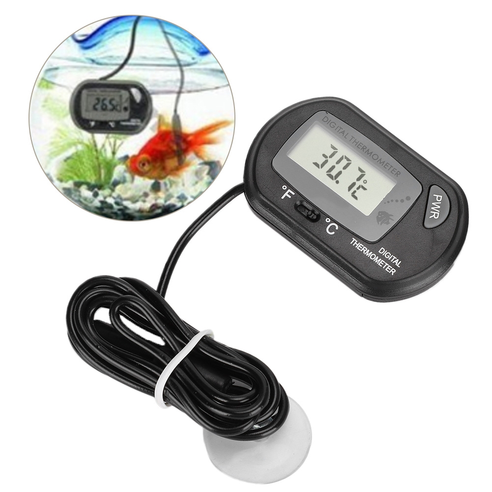 Digital LCD Sensor Aquarium Wa - Aquarium Fish Yellow And Black reseña y precio