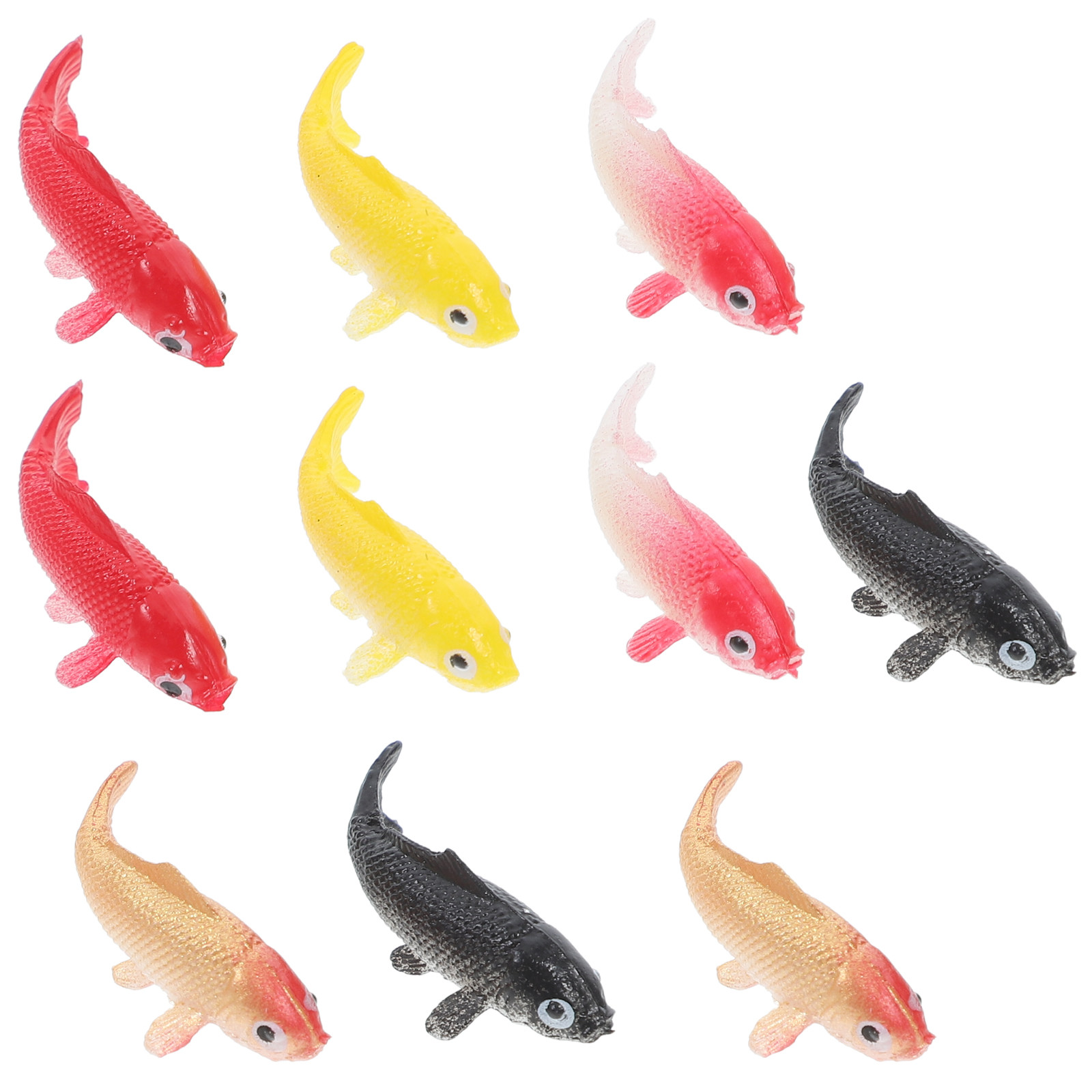 10Pcs Mini Artificial Koi Gold - Aquarium Fish Koi reseña y precio