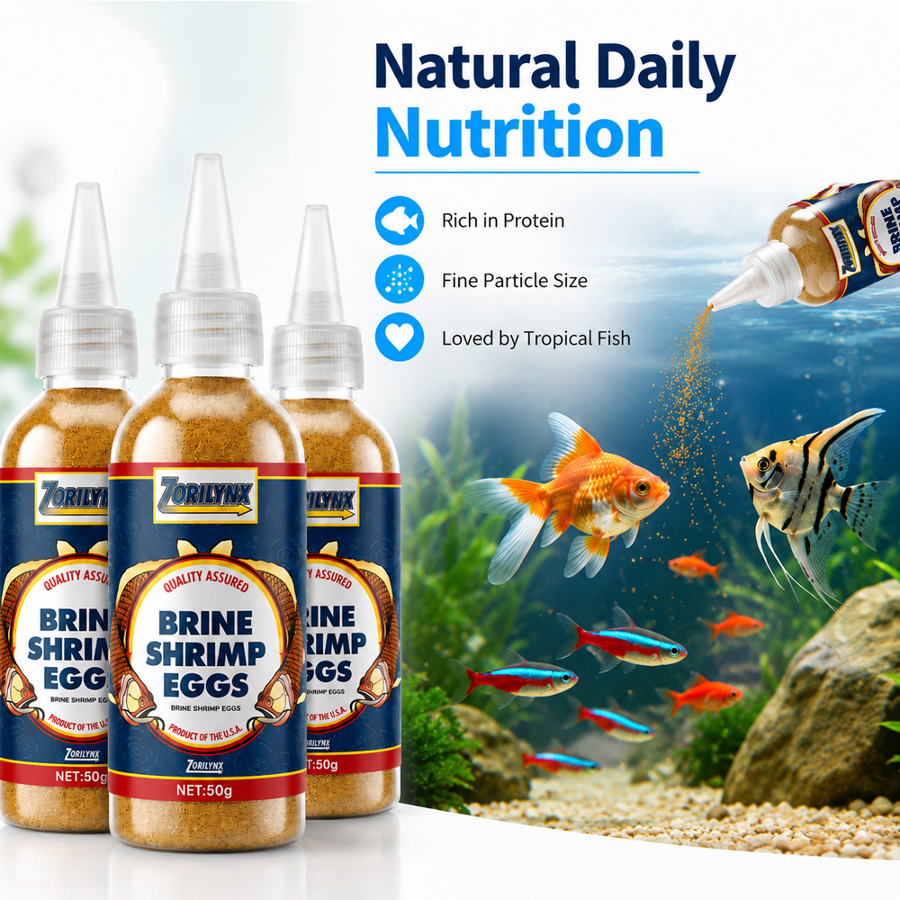 ZORILYNX 50g Premium Brine Shr - Aquarium Fish Holiday Food reseña y precio