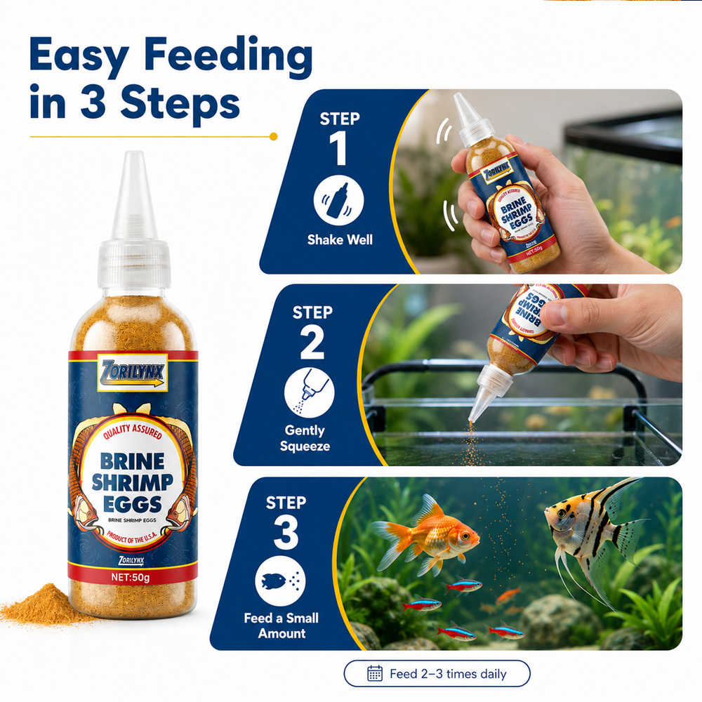ZORILYNX 50g Premium Brine Shr - Aquarium Fish Holiday Food reseña y precio