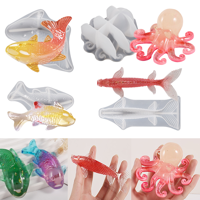 3D Koi Fish Shaped Epoxy Resin - Aquarium Fish Koi reseña y precio