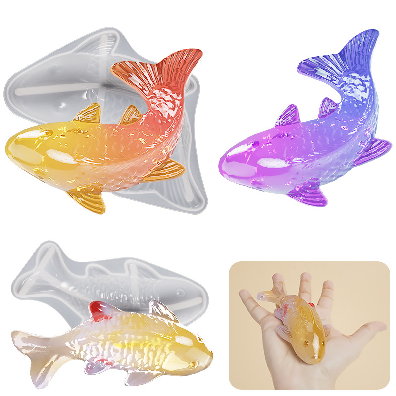 3D Koi Fish Shaped Epoxy Resin - Aquarium Fish Koi reseña y precio
