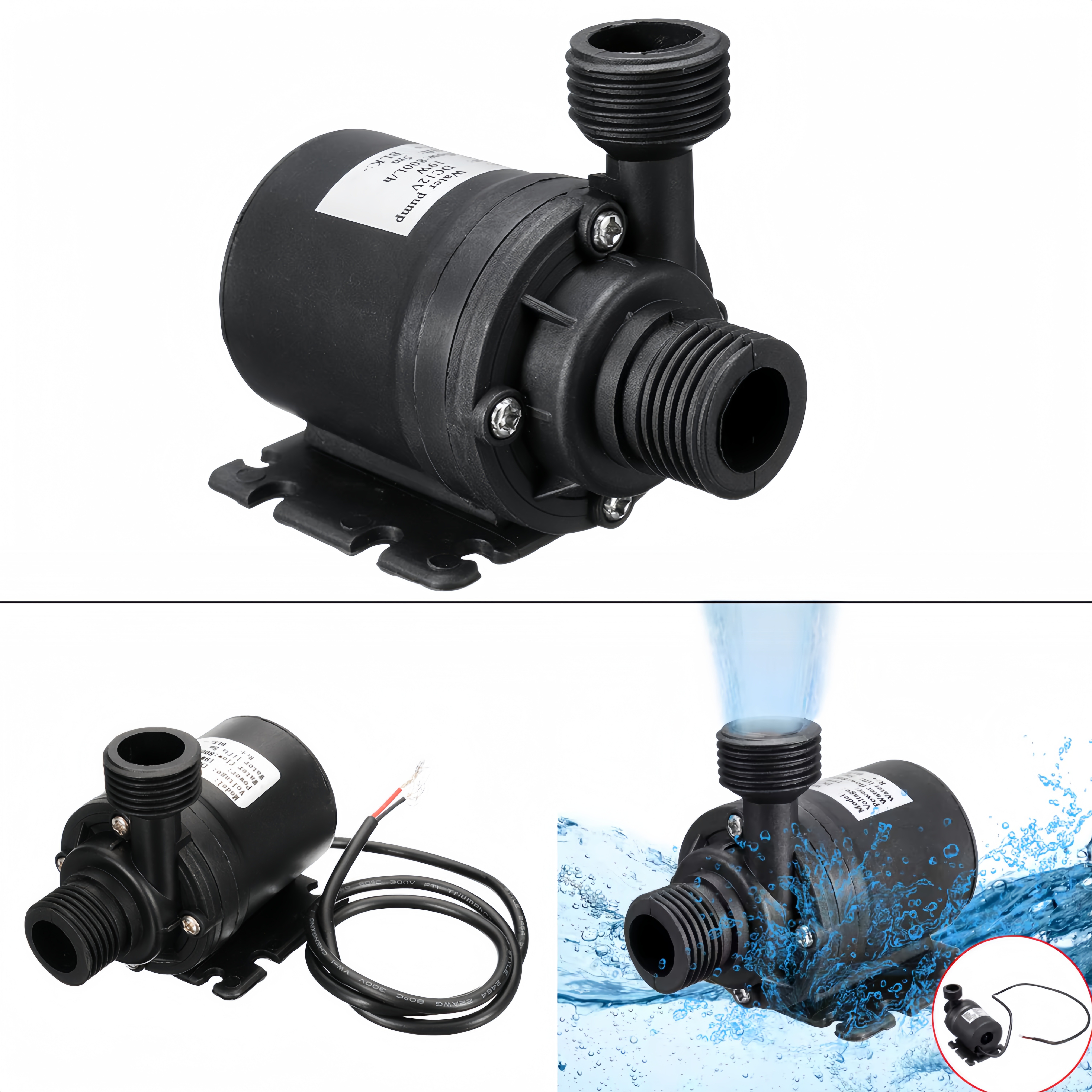 12V DC Submersible Water Pump  - Powerhead Circulation Pump reseña y precio