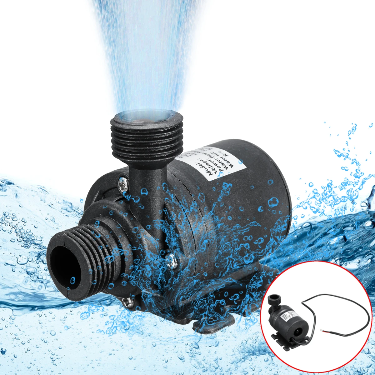 12V DC Submersible Water Pump  - Powerhead Circulation Pump reseña y precio