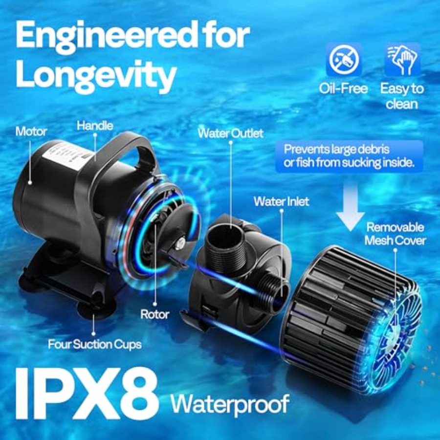 Electric 120W Submersible Wate - Aquarium Fish Koi reseña y precio