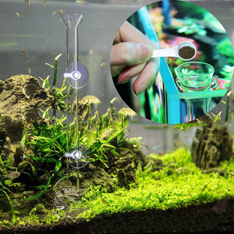 Glass Aquarium Feeder Tube Dis - Aquarium Fish Food reseña y precio