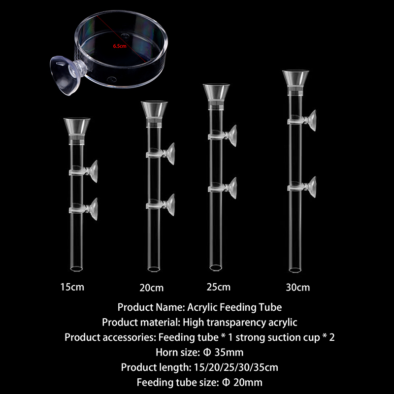 ⭐ Acrylic Aquarium Feeder Tube - Aquarium Fish Food reseña y precio