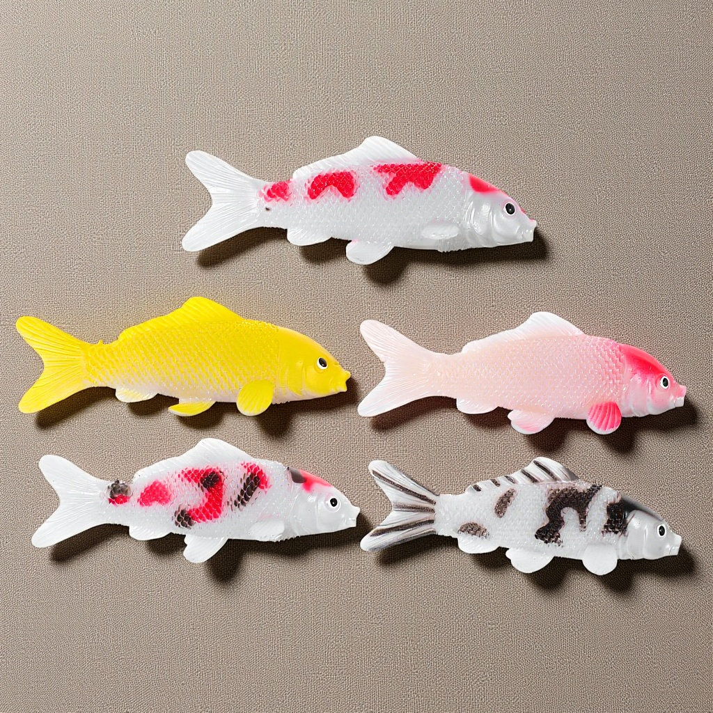 5Pcs Realistic Koi Fish Artifi - Aquarium Fish Koi reseña y precio
