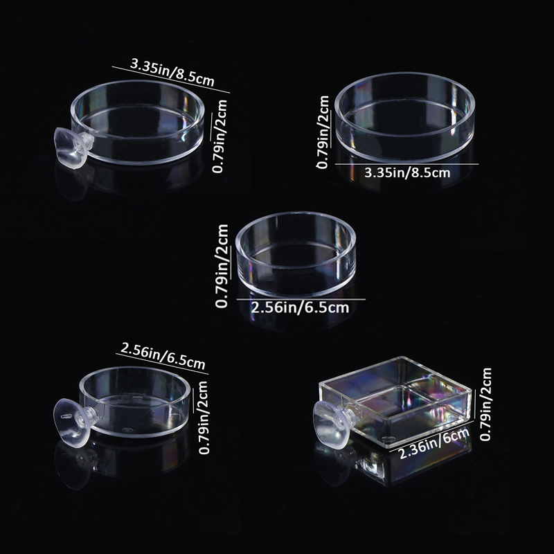 C Aquarium Feeder Acrylic Tran - Aquarium Fish Holiday Food reseña y precio