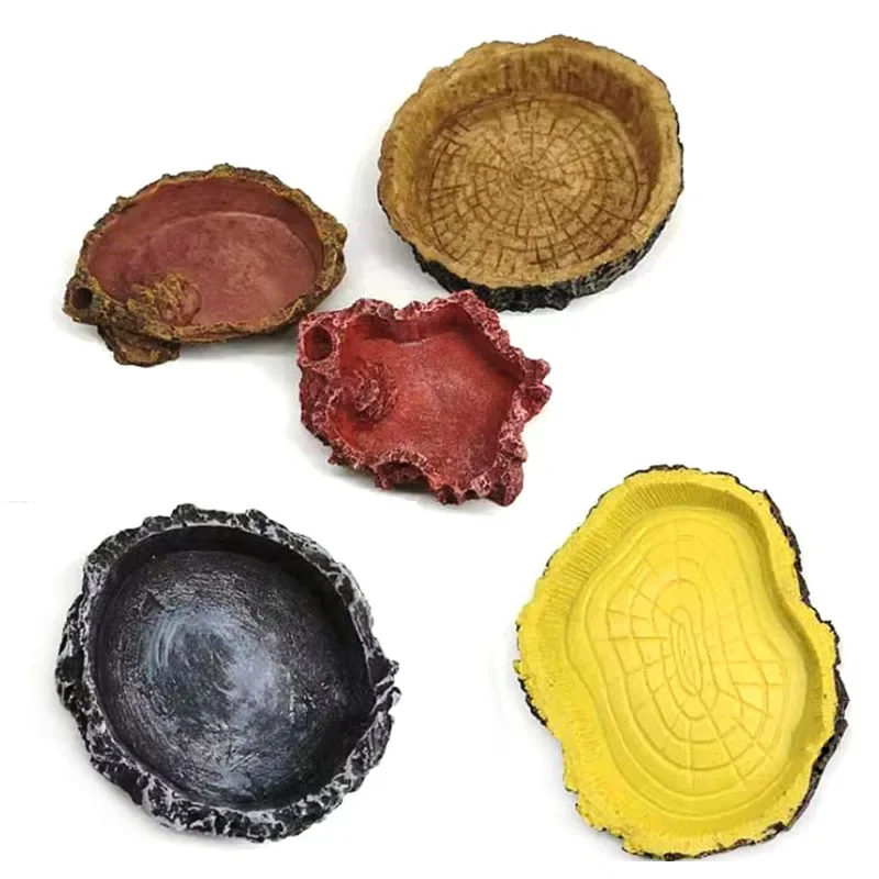 Pet Reptile Feeder Bowl Resin  - Aquarium Fish Food reseña y precio