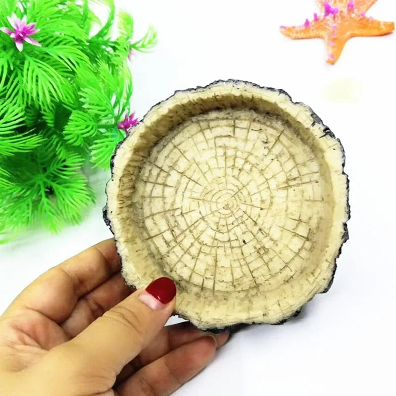 Pet Reptile Feeder Bowl Resin  - Aquarium Fish Food reseña y precio