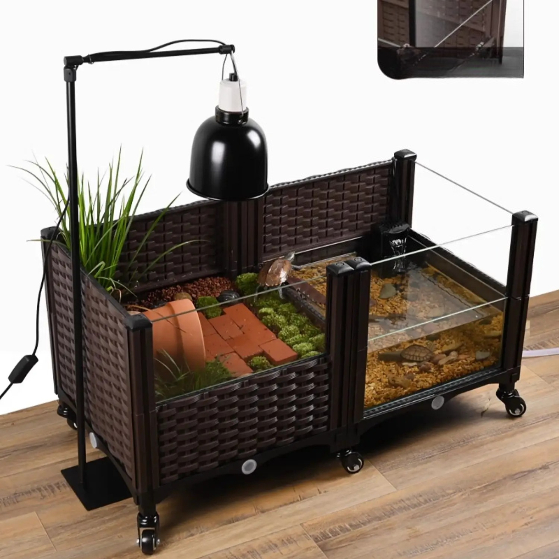 Eco Turtle Tank with Basking P - Aquarium Fish Yellow reseña y precio