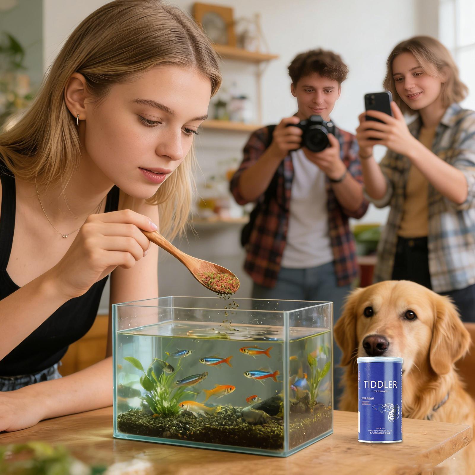 Fish Food Aquarium Feed Small  - Aquarium Fish Food reseña y precio