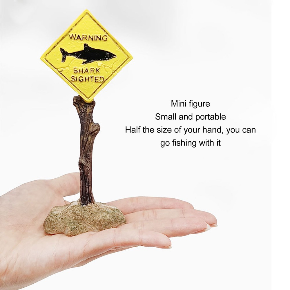 Resin Shark Warning Board Orna - Aquarium Fish Yellow reseña y precio