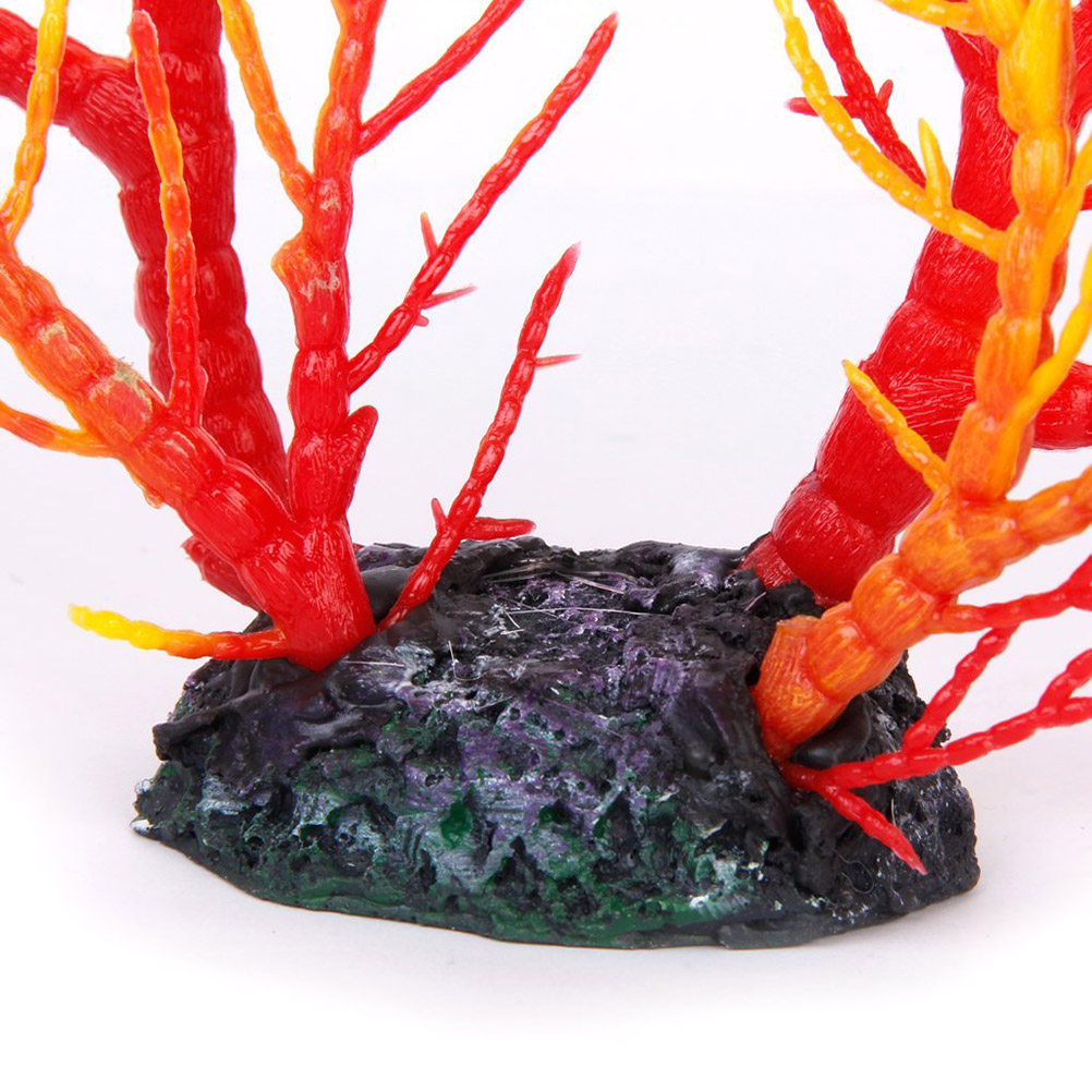 Artificial Coral Fish Tank Orn - Aquarium Fish Yellow reseña y precio