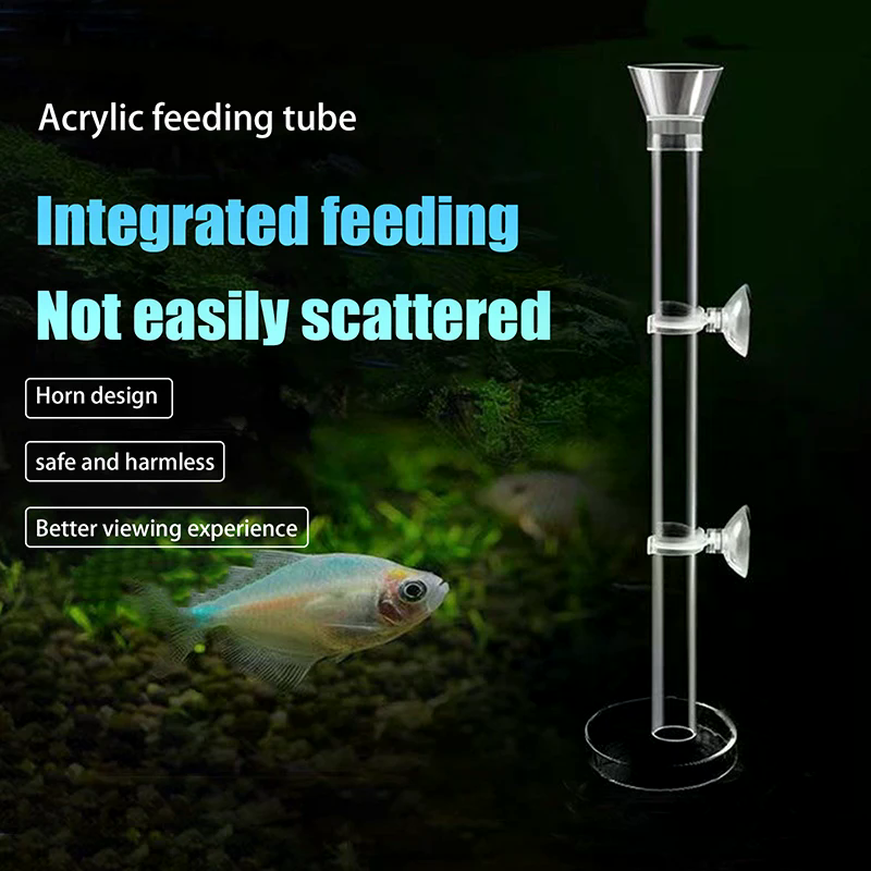Acrylic Aquarium Feeder Tube D - Aquarium Fish Holiday Food reseña y precio
