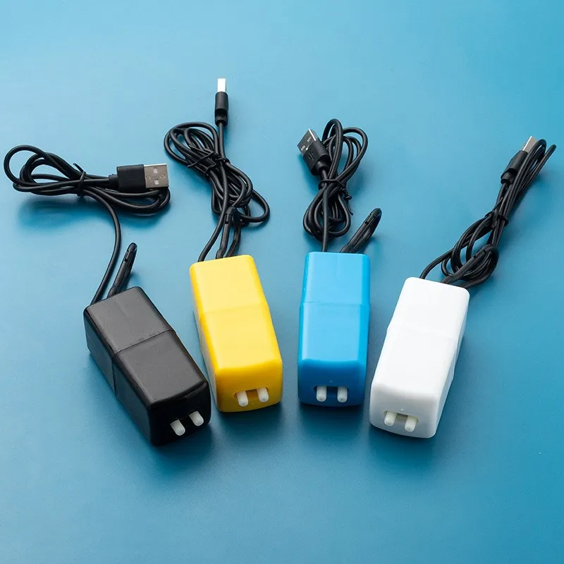 1Pc Double Hole Fish Tank Oxyg - Aquarium Fish Yellow And Black reseña y precio
