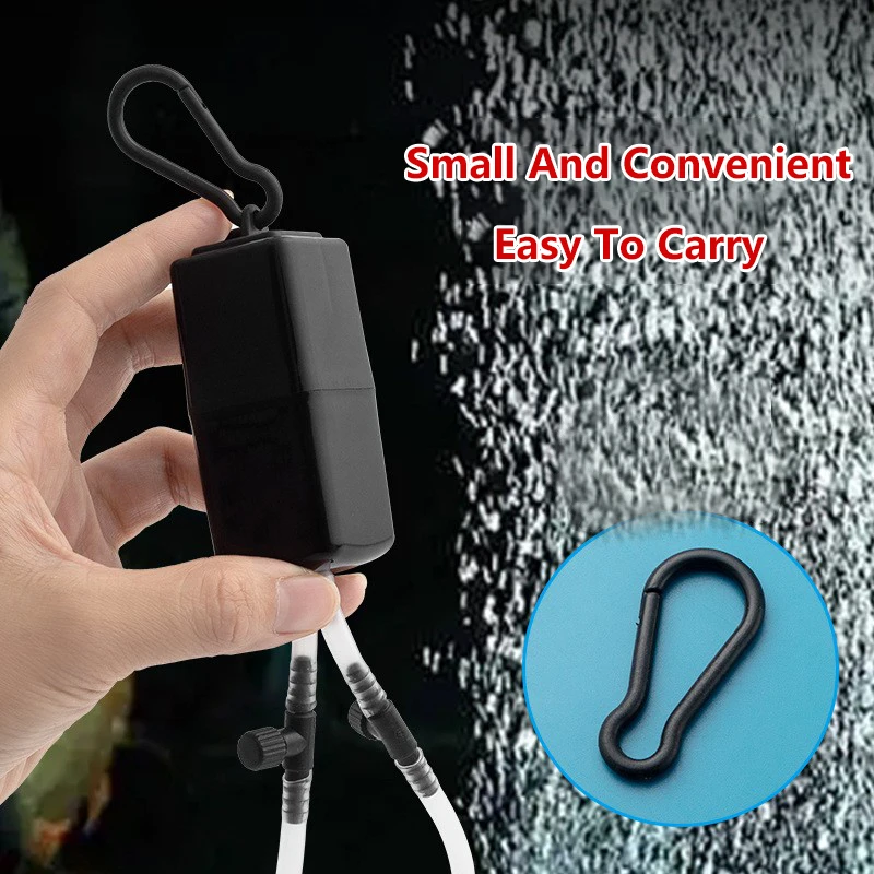 1Pc Double Hole Fish Tank Oxyg - Aquarium Fish Yellow And Black reseña y precio