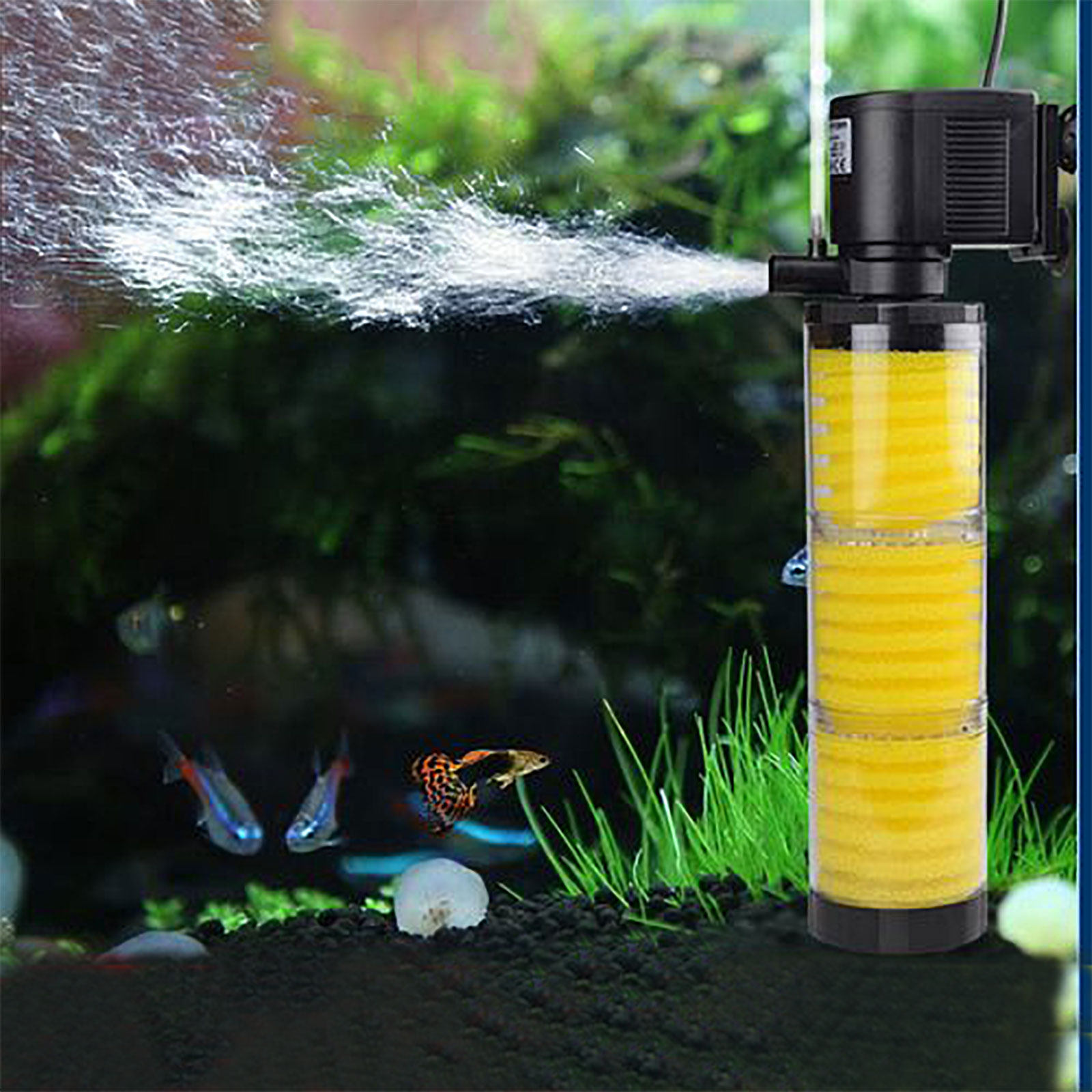 5Pcs Premium Aquarium Filter S - Aquarium Fish Yellow reseña y precio