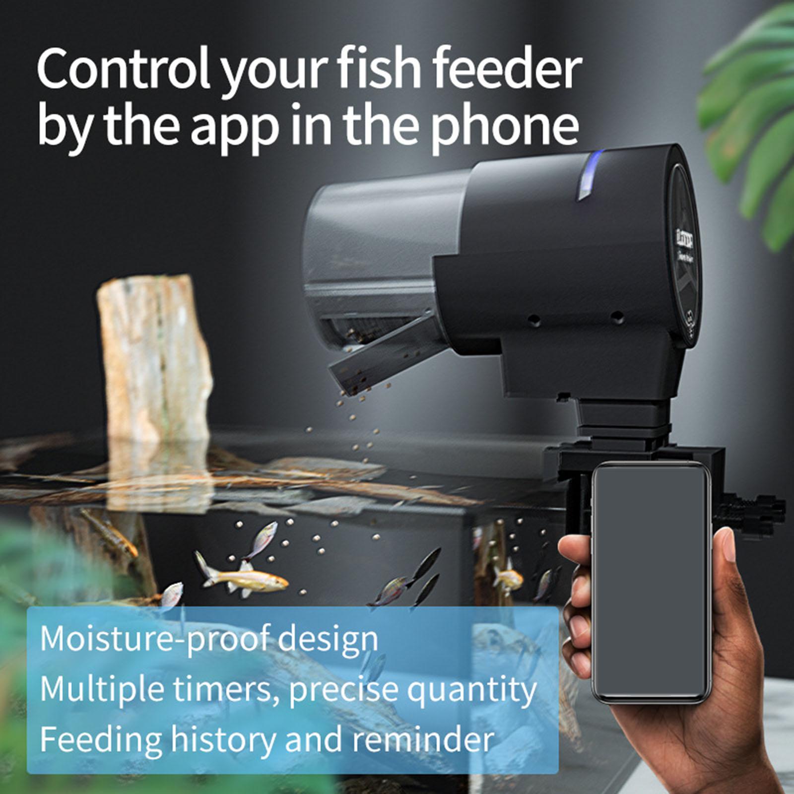 Large Capacity WiFi Automatic  - Aquarium Fish Holiday Food reseña y precio