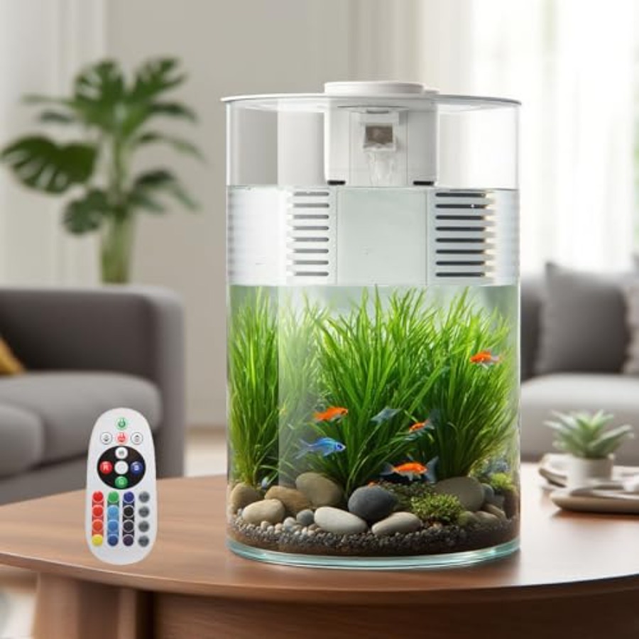 3 Gallon Self Cleaning Fish Ta - Fish Co Aquarium reseña y precio