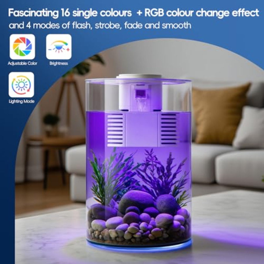 3 Gallon Self Cleaning Fish Ta - Fish Co Aquarium reseña y precio