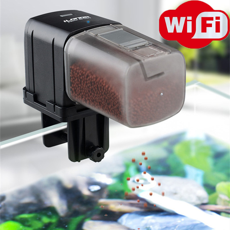 Smart WiFi Fish Feeder Remote  - Aquarium Fish Holiday Food reseña y precio